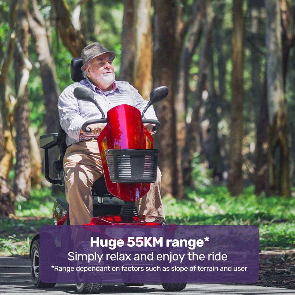 ProRider Ultra XXXL Mobility Scooter 200kg Capacity Red