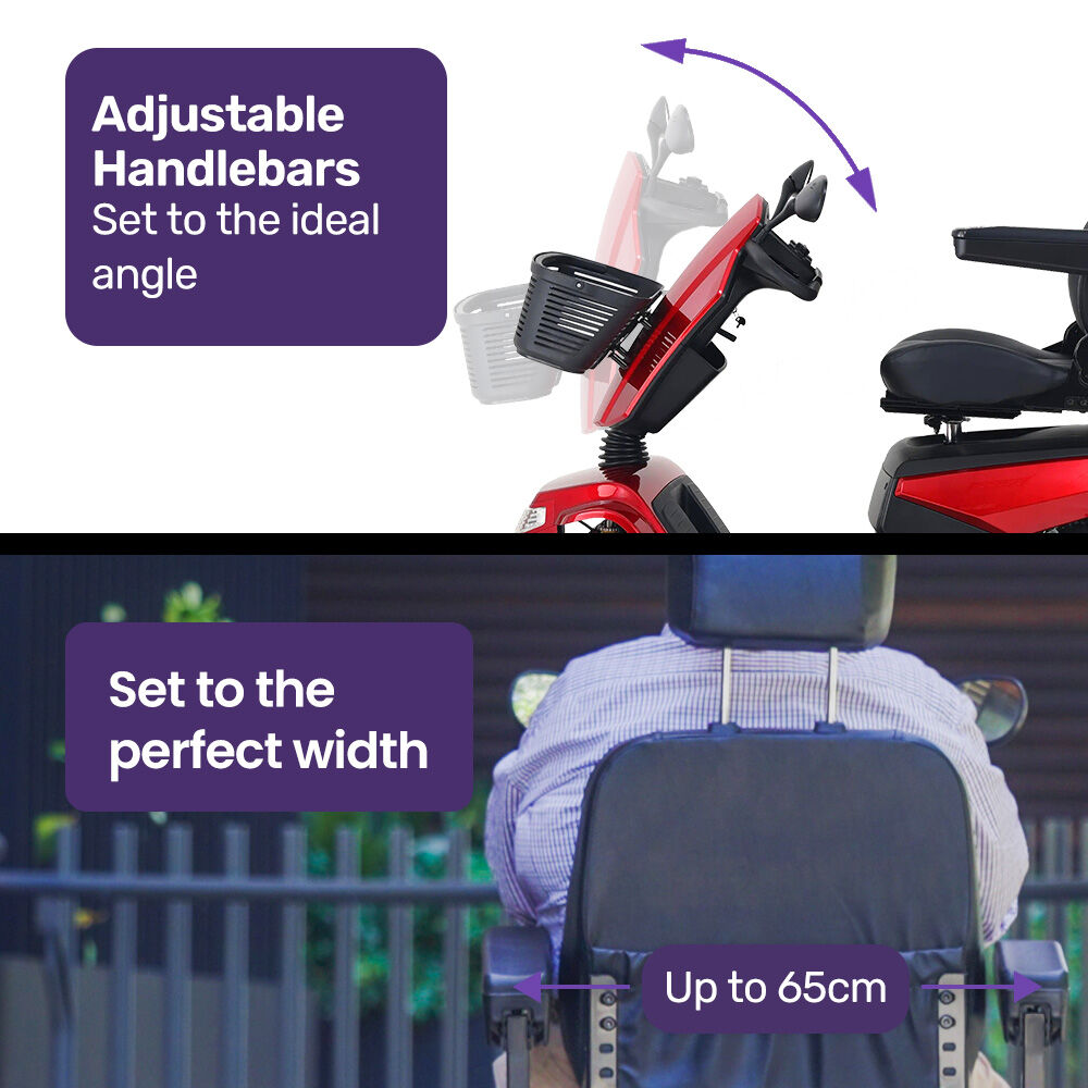 ProRider Ultra XXXL Mobility Scooter 200kg Capacity Red