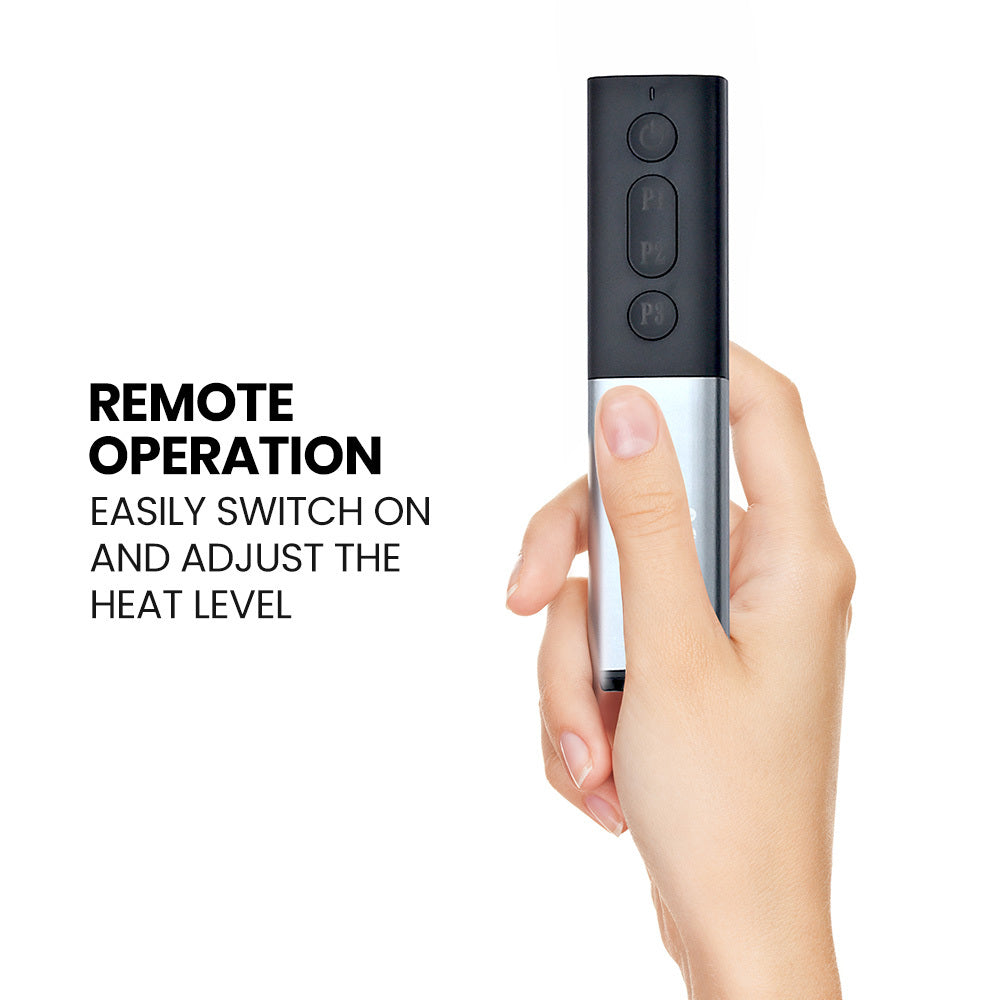 Thermomate 1500W Hanging Outdoor Patio Heater Remote Control Black