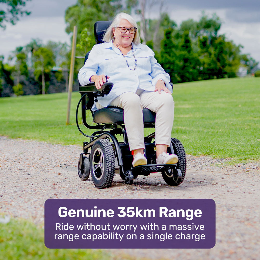 PowerCruise Prestige 35km Electric Wheelchair Front-Wheel Drive Ultra-Comfortable