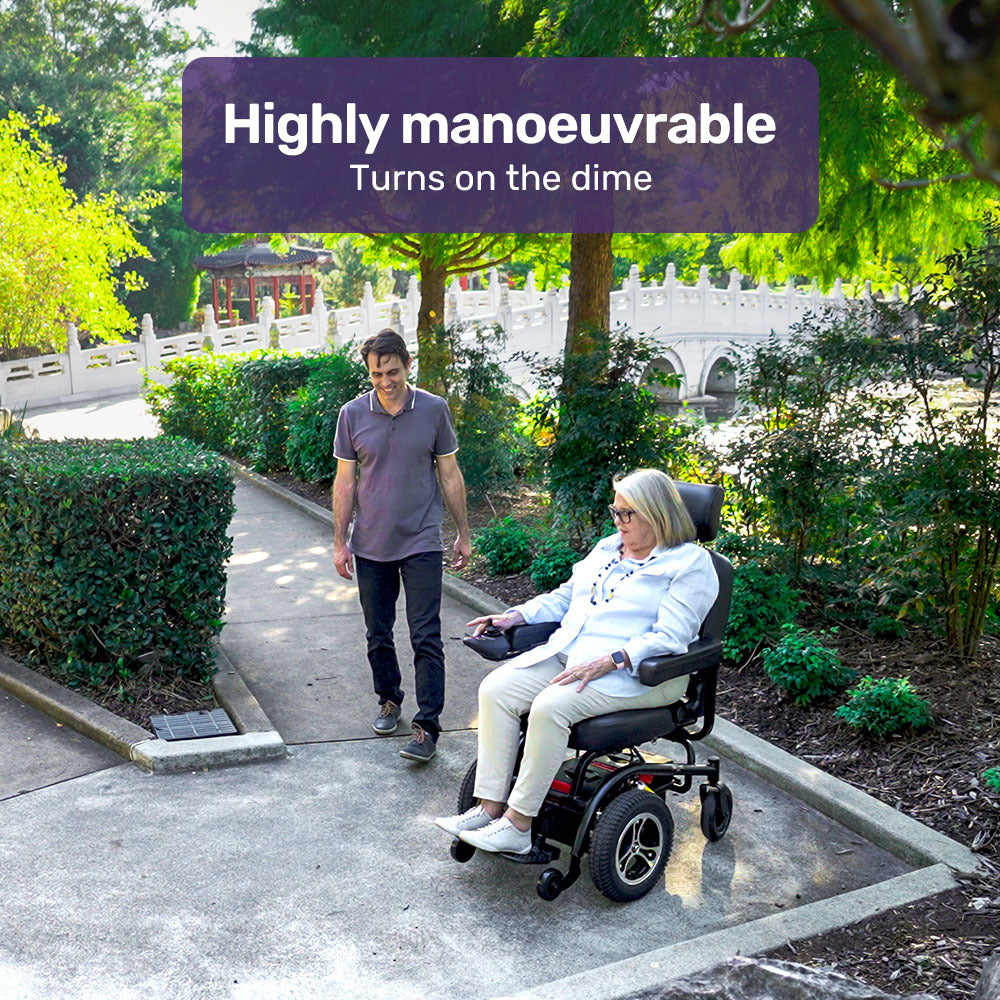 PowerCruise Prestige 35km Electric Wheelchair Front-Wheel Drive Ultra-Comfortable