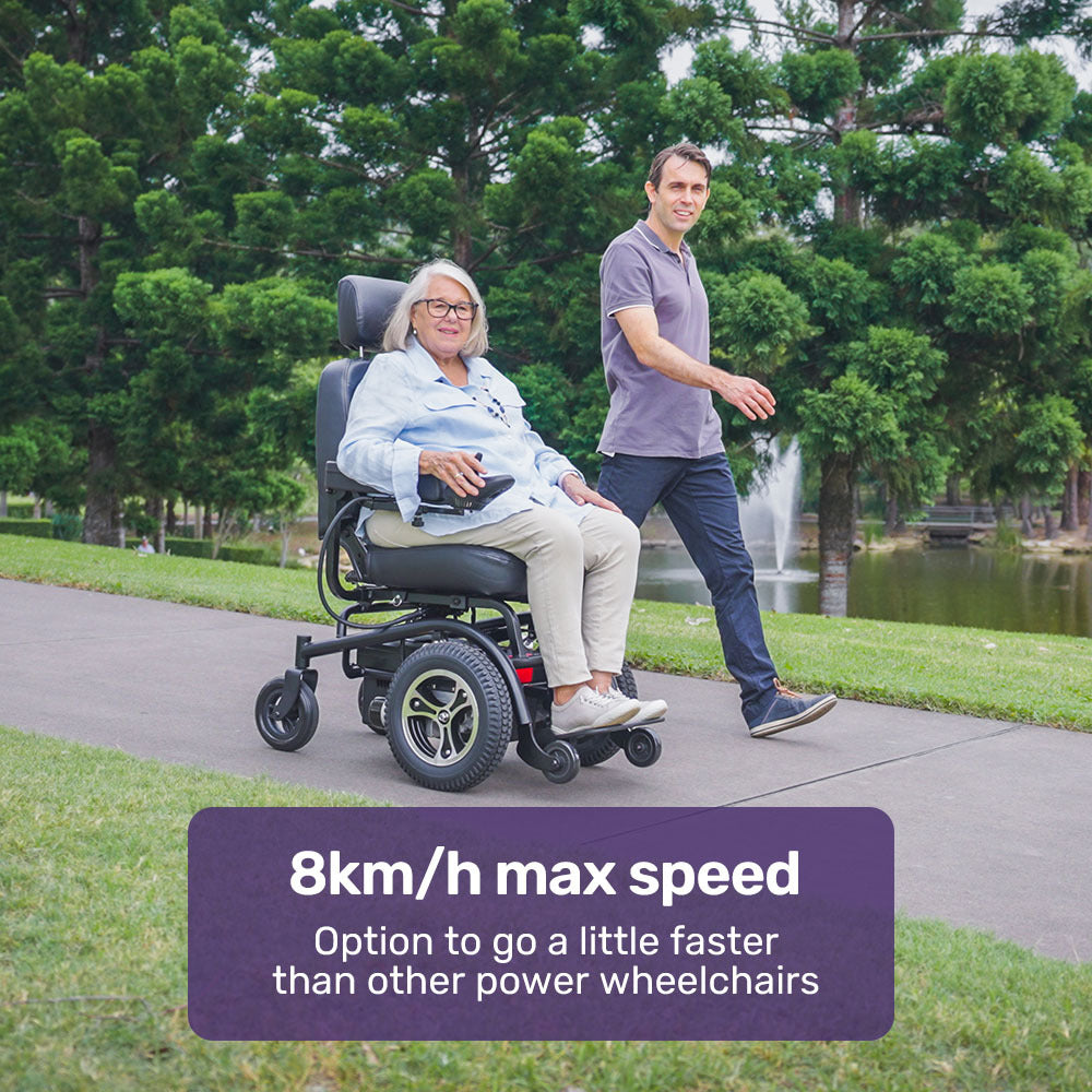 PowerCruise Prestige 35km Electric Wheelchair Front-Wheel Drive Ultra-Comfortable