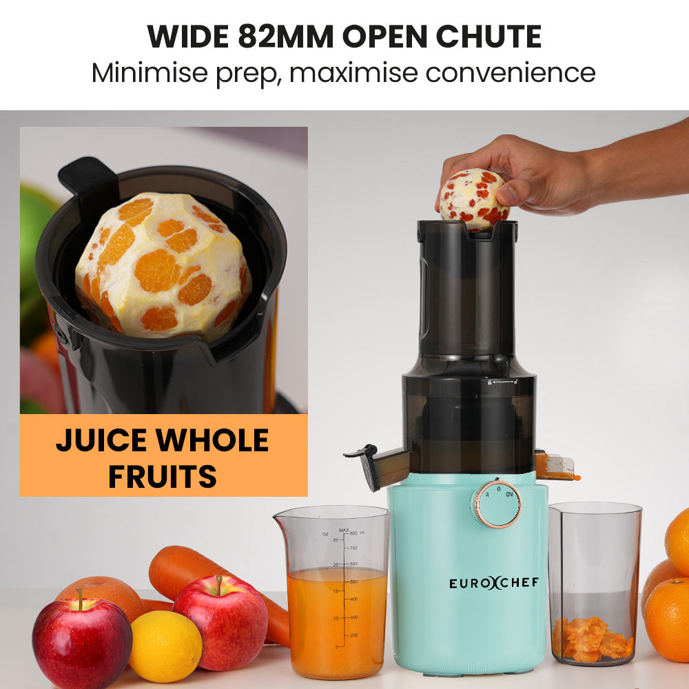 EuroChef Cold Press Juicer 200W Seafoam Green