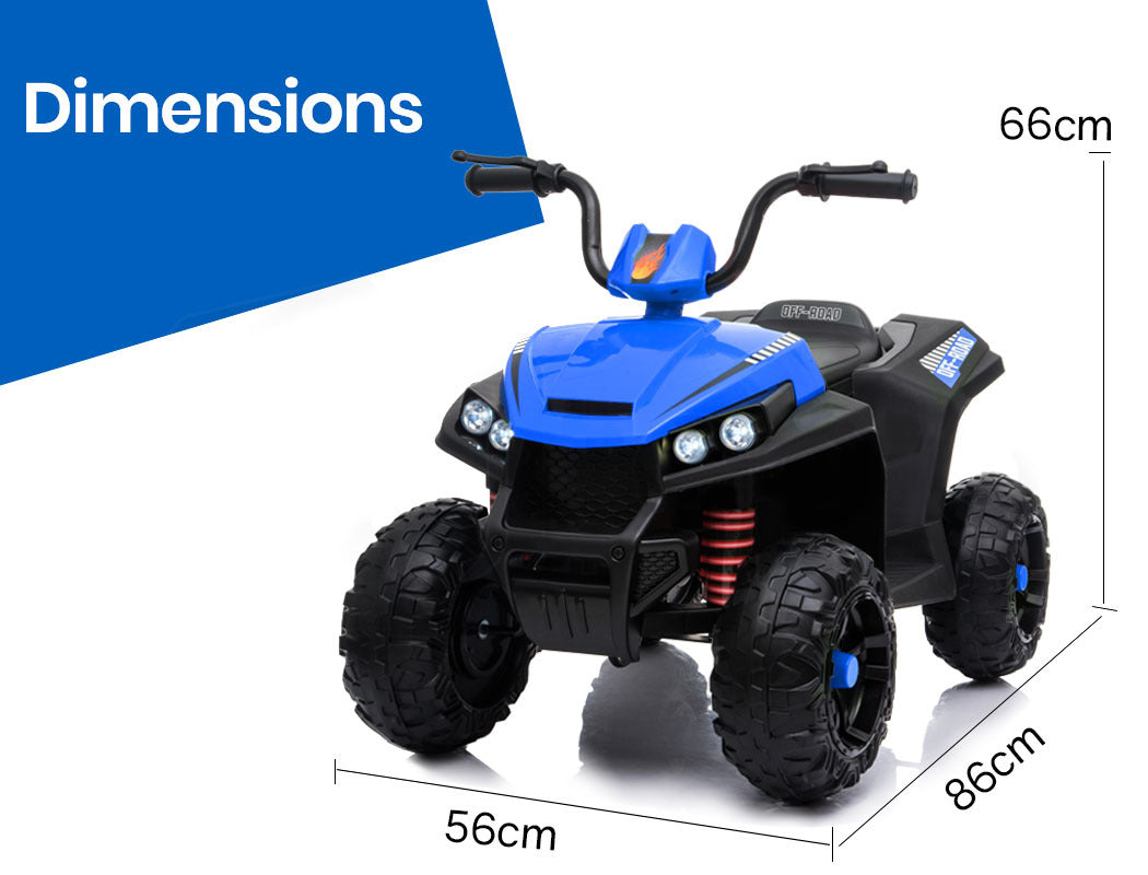 Motorised Electric Ride-On ATV Quad Bike with Lights & Horn - Rovo Kids