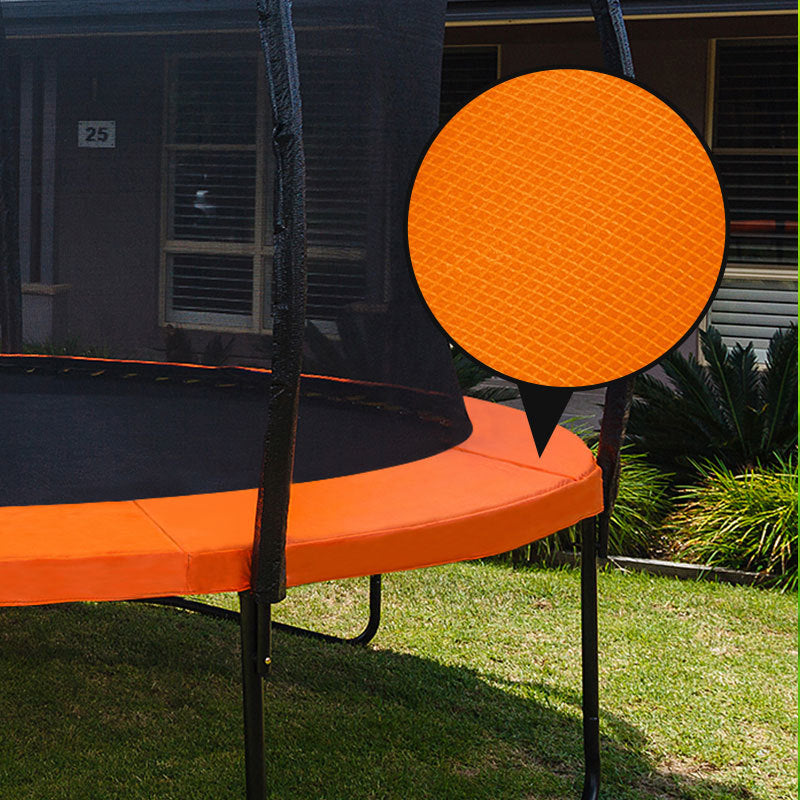 Weatherproof 16ft Round Trampoline Pad, Anti-Microbial Safety Cover - UP-SHOT