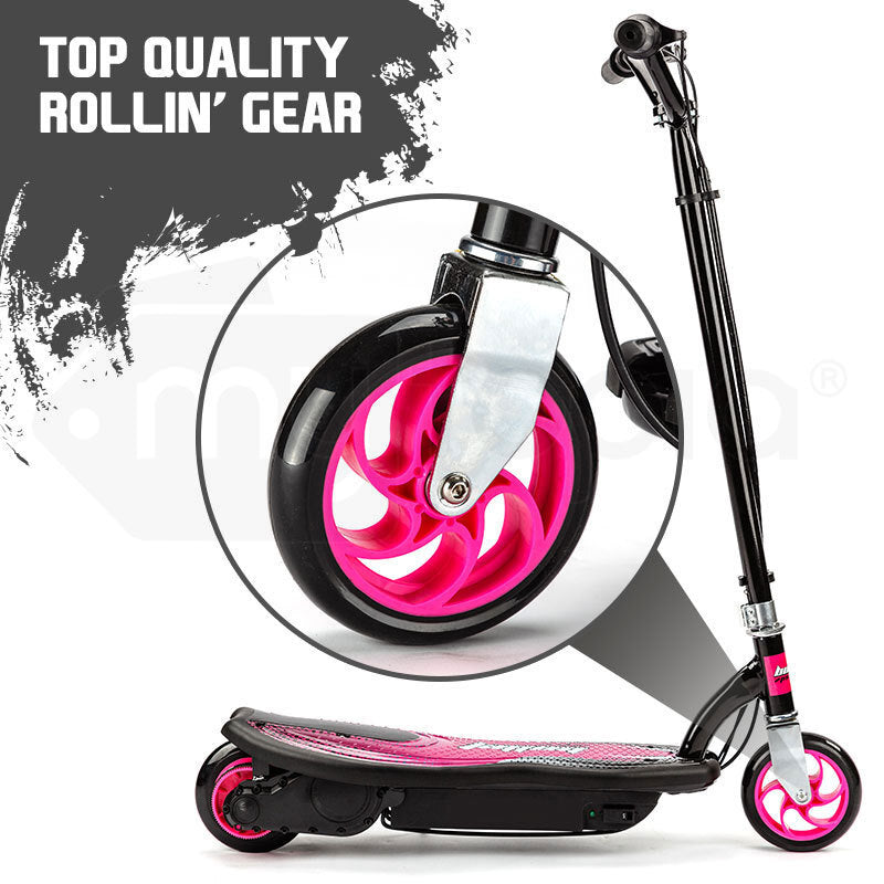 Bullet ZPS 140W Kids Electric Scooter Pink Girls Battery Ride