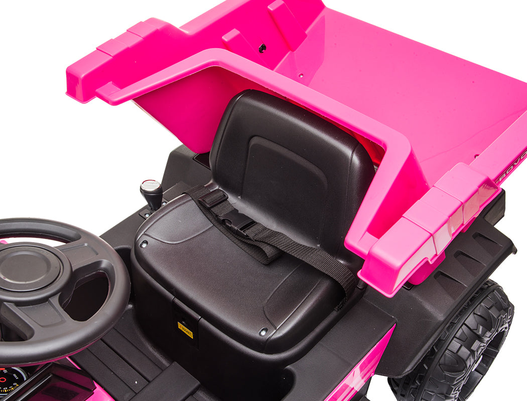 Pink Electric Ride-On Dump Truck with Bluetooth - Rovo Kids