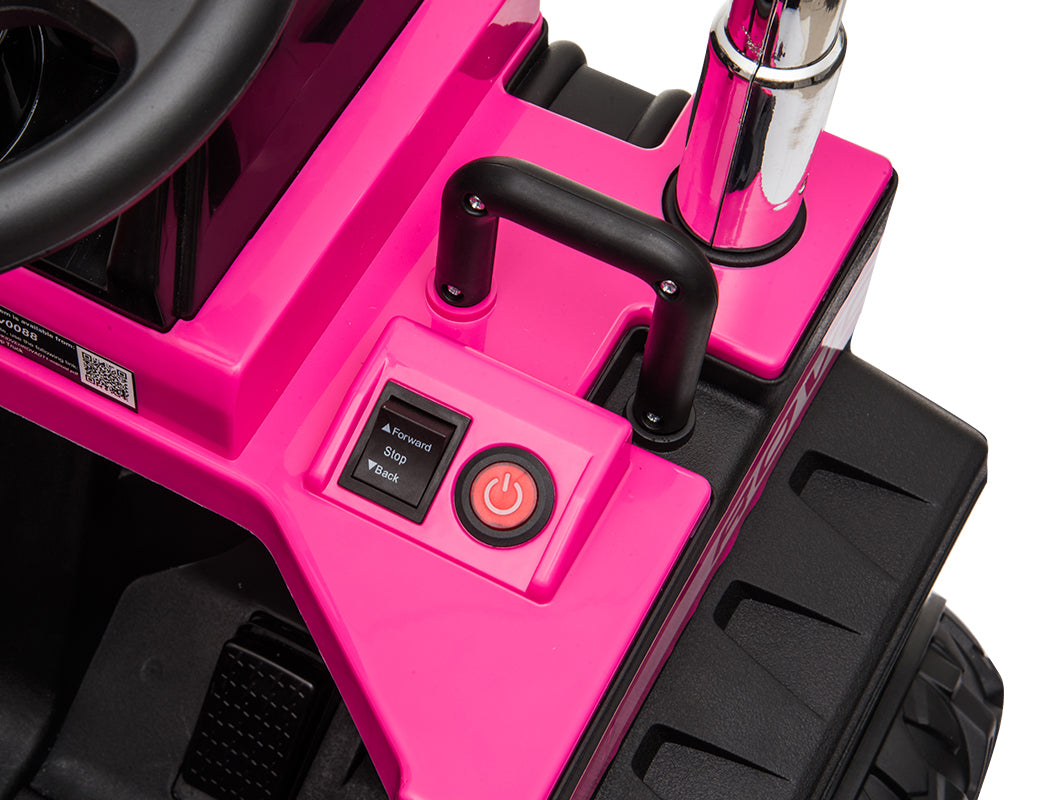 Pink Electric Ride-On Dump Truck with Bluetooth - Rovo Kids