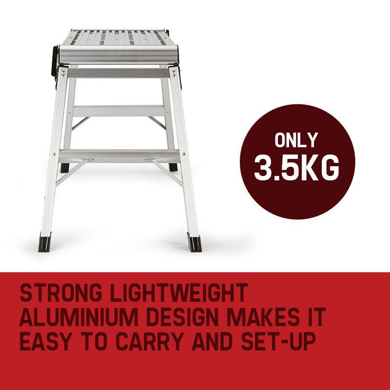 50cm Aluminium Folding Work Platform, 115kg Load