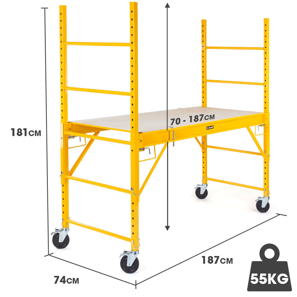 Baumr-AG H18 Mobile Scaffold 450kg Trapdoor Hatch Adjustable
