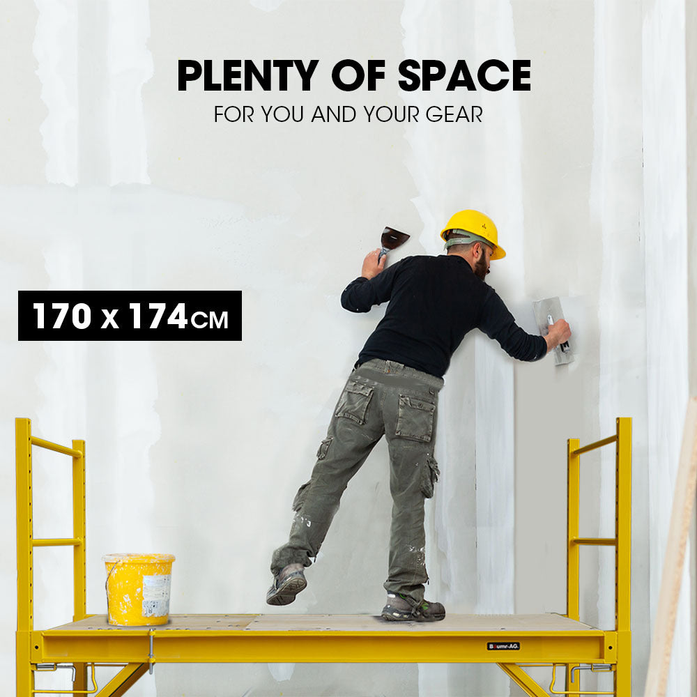Baumr-AG H18 Mobile Scaffold 450kg Trapdoor Hatch Adjustable