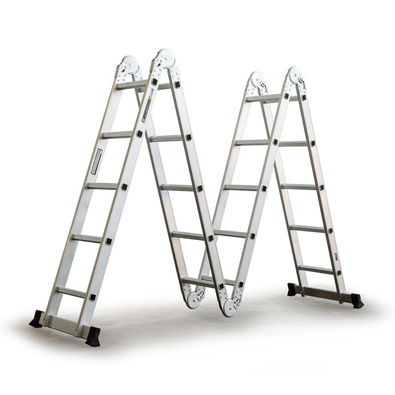 5.8m Multipurpose Aluminum Folding Ladder, 120kg Load - Bullet