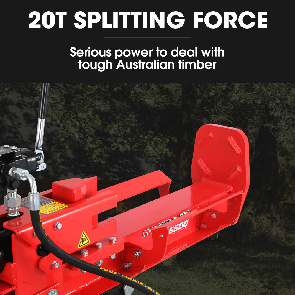HPS500 20 Tonne Petrol Hydraulic Log Splitter Horizontal Vertical