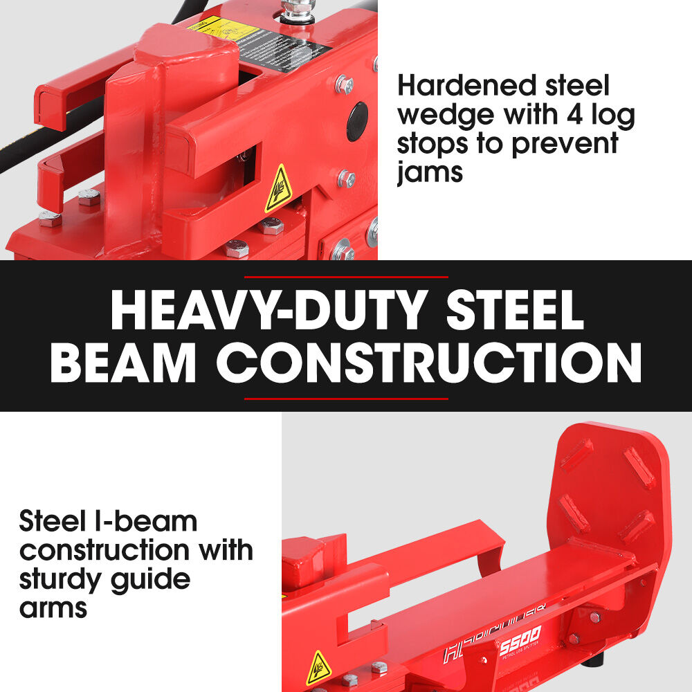 HPS500 20 Tonne Petrol Hydraulic Log Splitter Horizontal Vertical