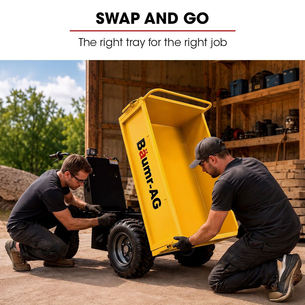 BAUMR-AG Flatbed Tray for Power Barrow