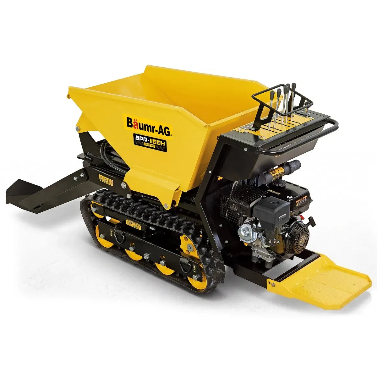 BAUMR-AG Tracked High Lifting/Tipping Power Barrow, 500kg Load Capacity, Hydrostatic, 9hp Engine