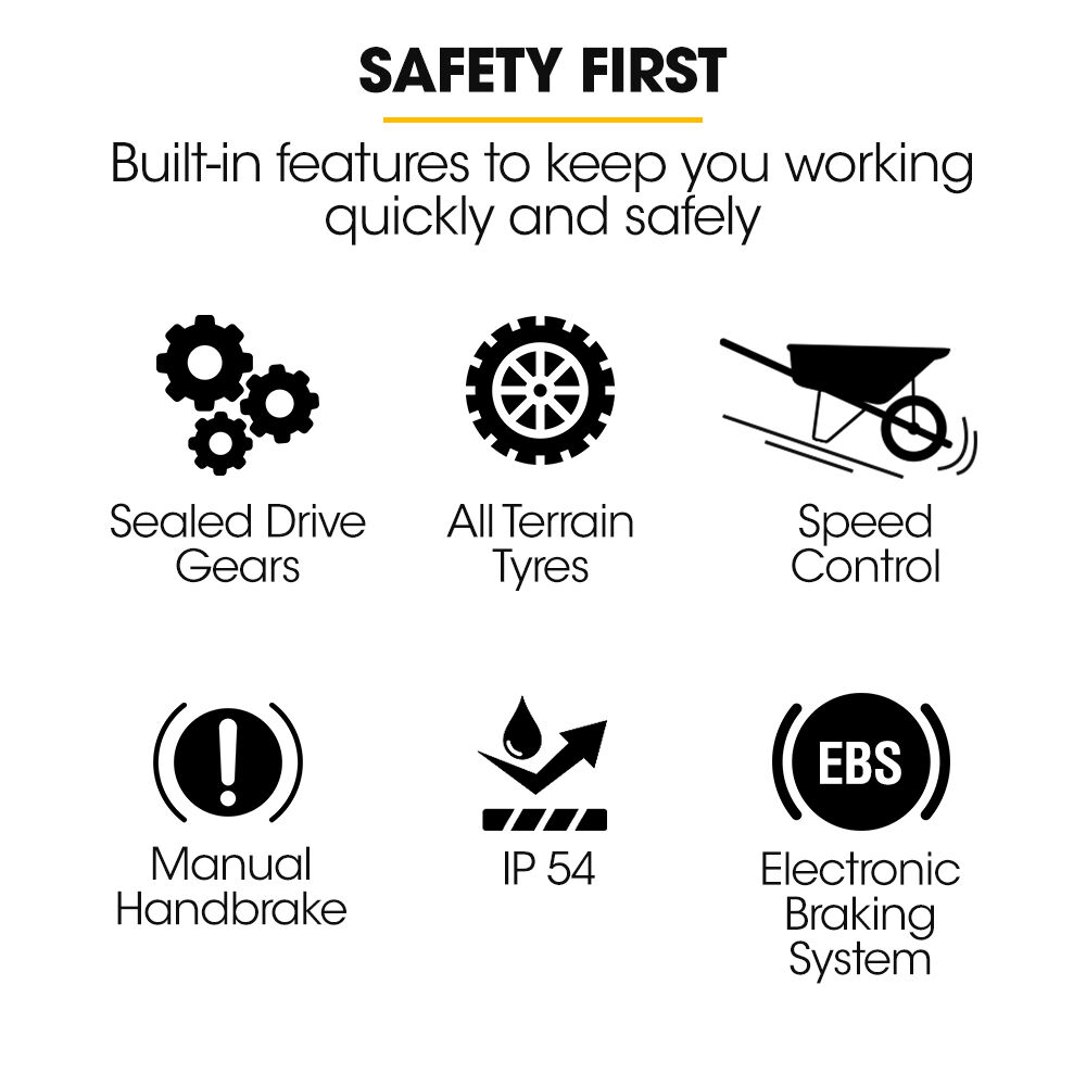 BAUMR-AG 40V Li-ion 260kg Electric Powered Hand Truck Trolley, 400W Brushless motor, Up to 6km/h, 4hr Runtime, Adjustable Width, Folds for Logistics, Moving