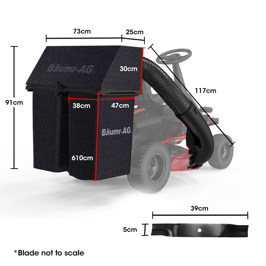 Baumr-AG 150L Grass Catcher for 30" 300RX Electric Ride-On Mower