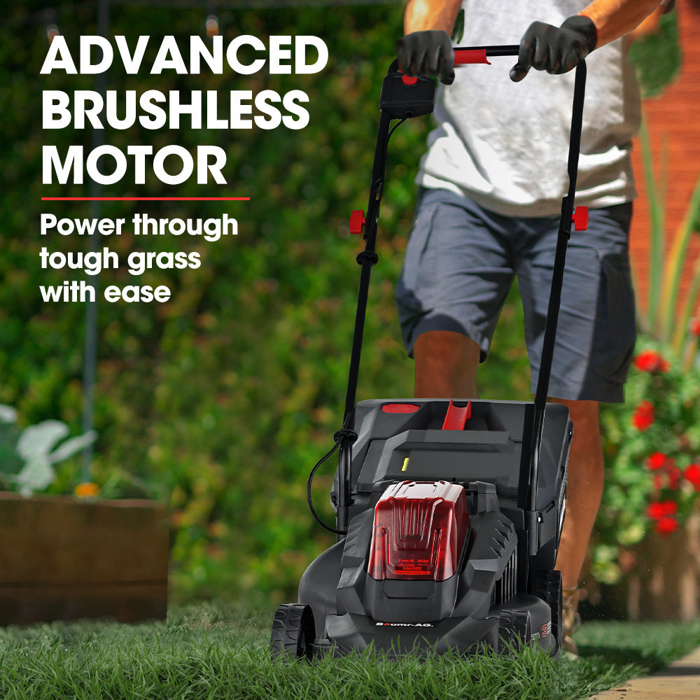 450CX 320mm Cordless Lawn Mower Kit 40V Brushless Black/Red
