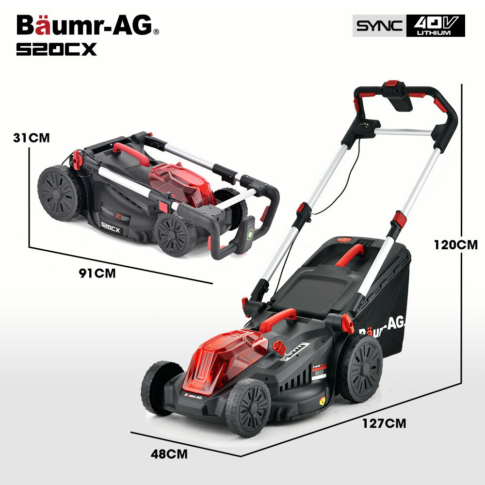 40V Sync 17" Cordless Lawn Mower Kit Black/Red
