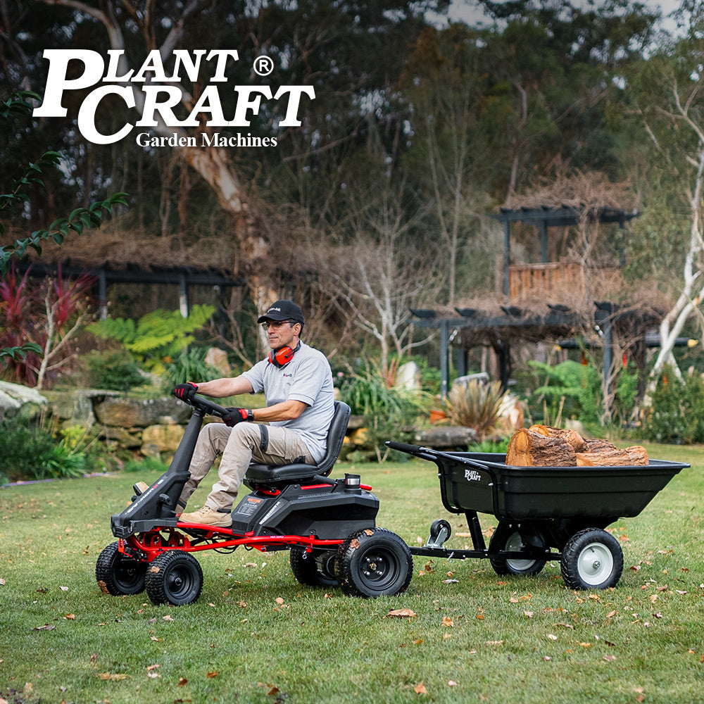 Heavy-Duty Poly Dump Cart Wheelbarrow, 270kg Capacity - PlantCraft