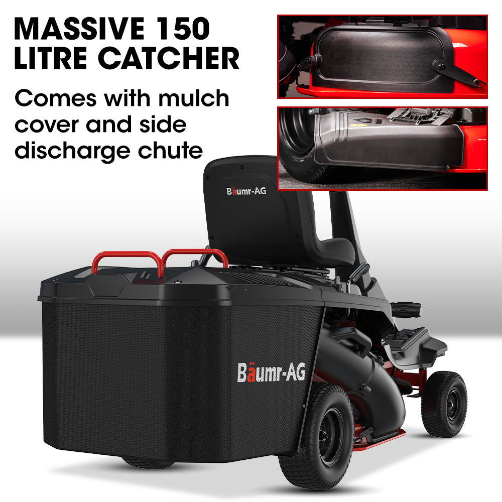 Baumr-AG 24" Ride-On Lawn Mower 6HP Electric Start 5 Cut Heights