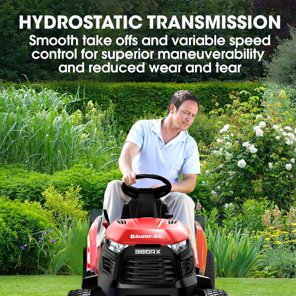 RX380 38" Ride-On Mower Tractor Electric Start 14hp Hydrostatic 100kg Towing