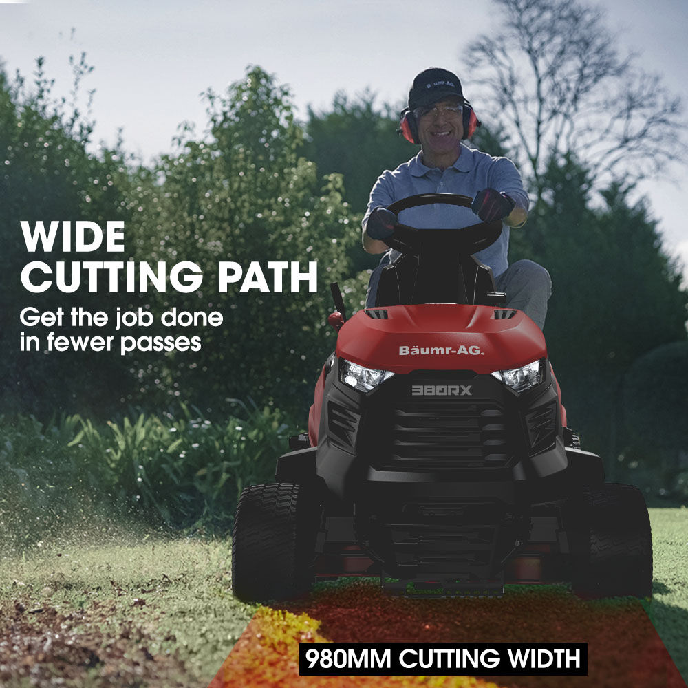 RX380 38" Ride-On Mower Tractor Electric Start 14hp Hydrostatic 100kg Towing