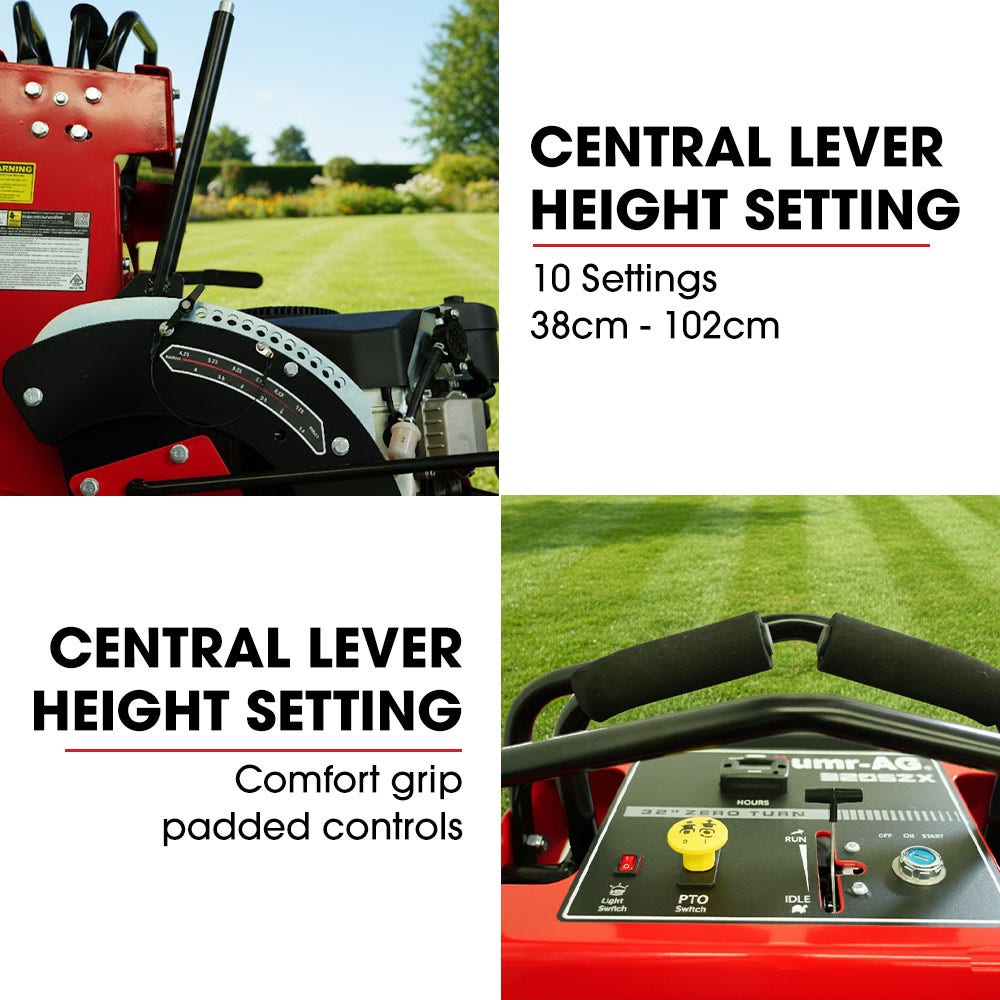 BAUMR-AG 32" Stand-On Zero-Turn Mower, Electric Start, 23hp, 764cc, Hydrostatic Drive, 10 Cut Heights