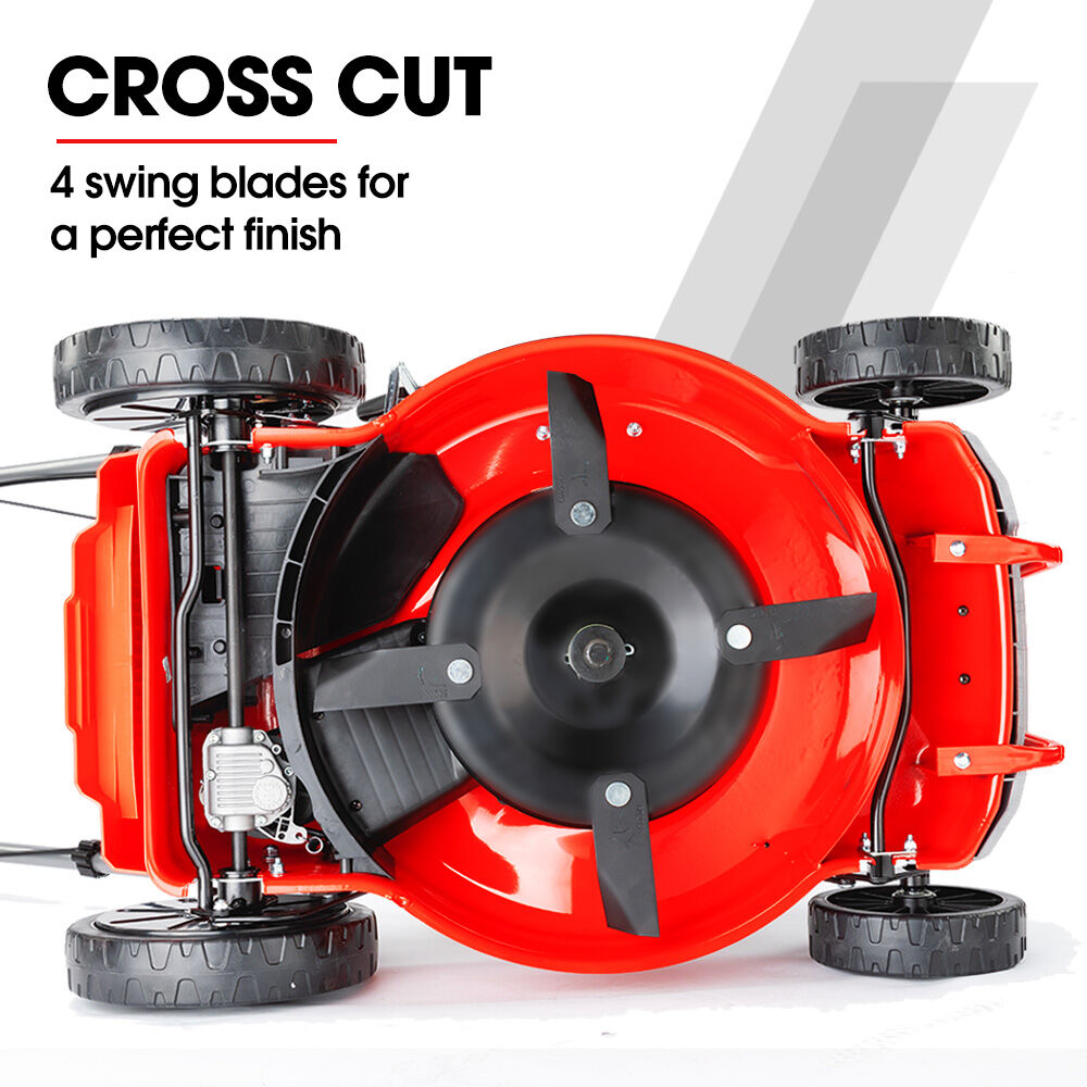 Baumr-AG 18" Self-Propelled Petrol Lawn Mower 150cc Steel Deck