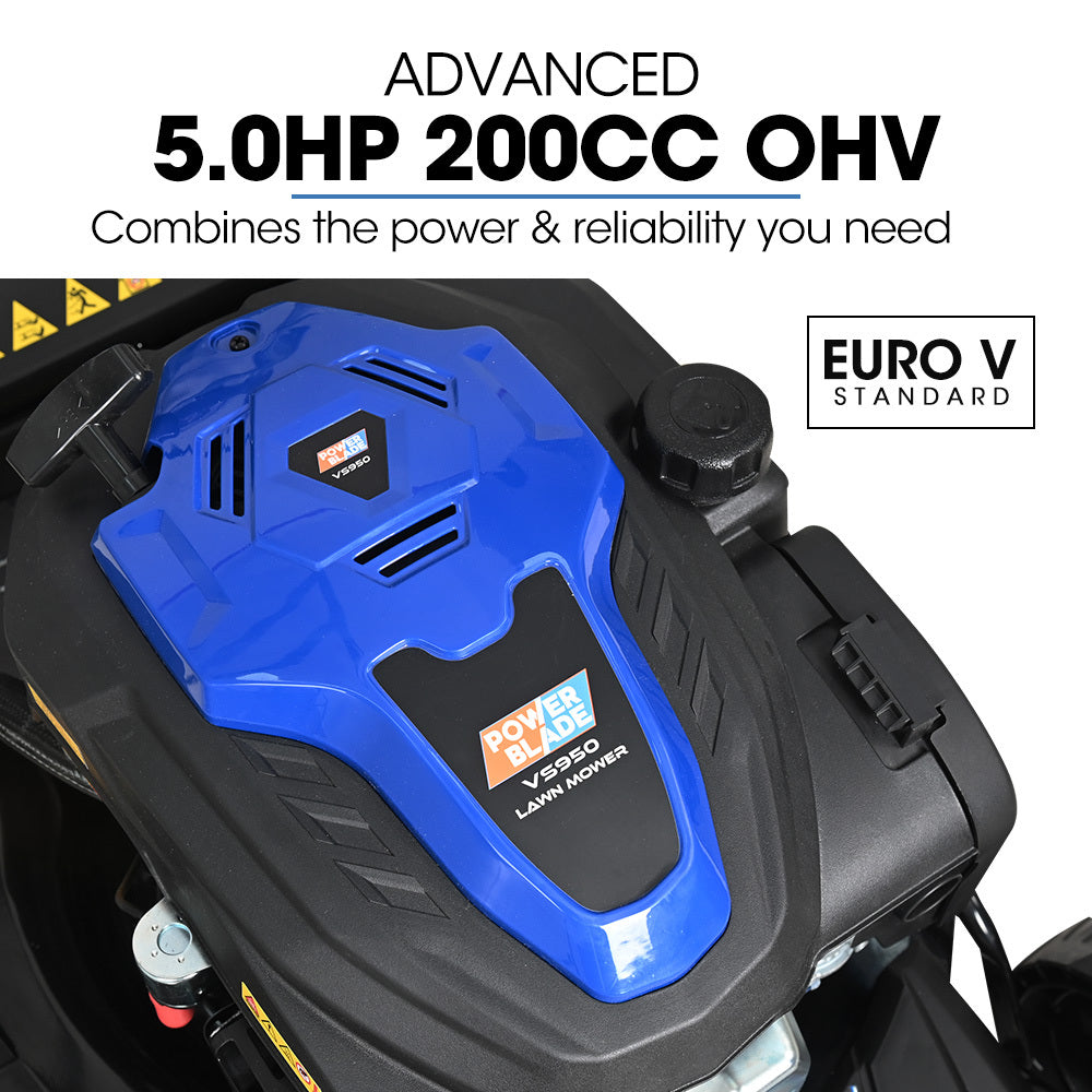 VS950 20" Self-Propelled Lawn Mower Electric Start Steel Deck 200cc
