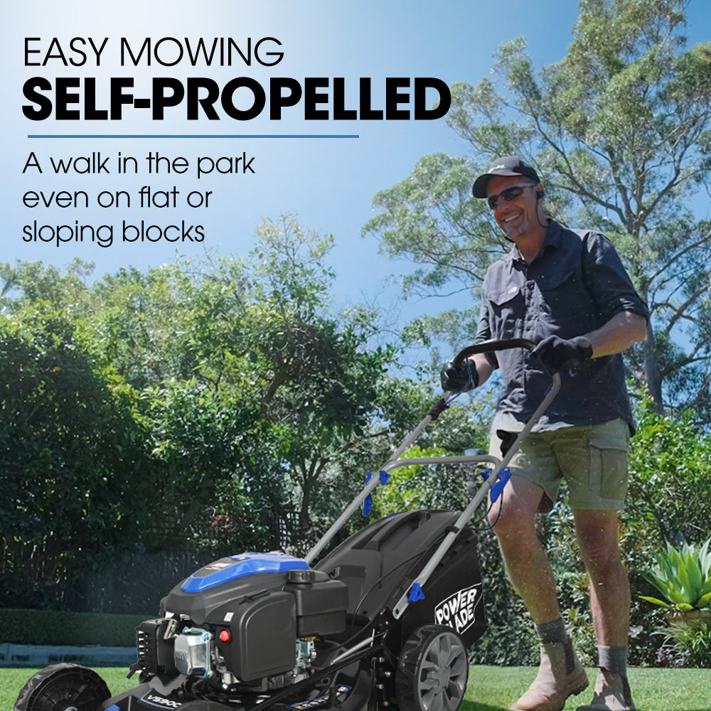 VS900 20" Self-Propelled Lawn Mower 200cc Petrol Steel Deck