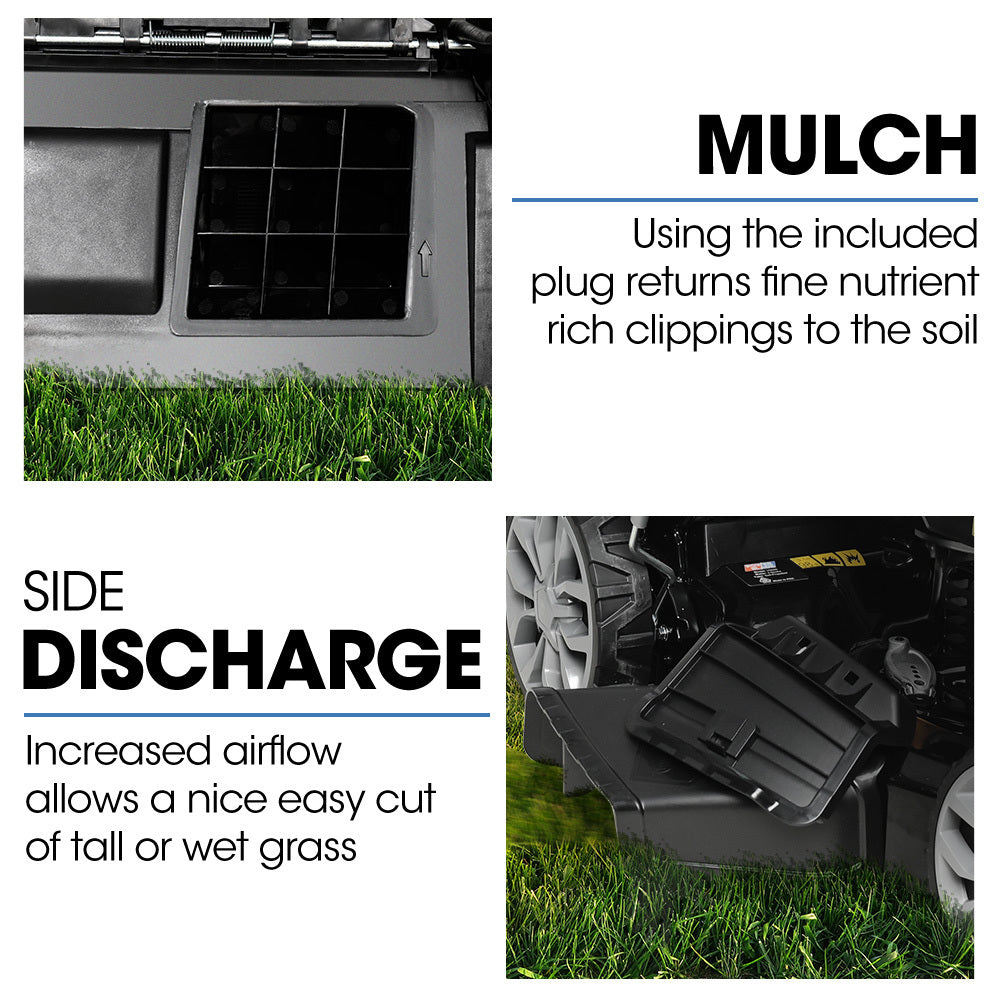 VS1000 22" Self-Propelled Lawn Mower Electric Start Steel Deck