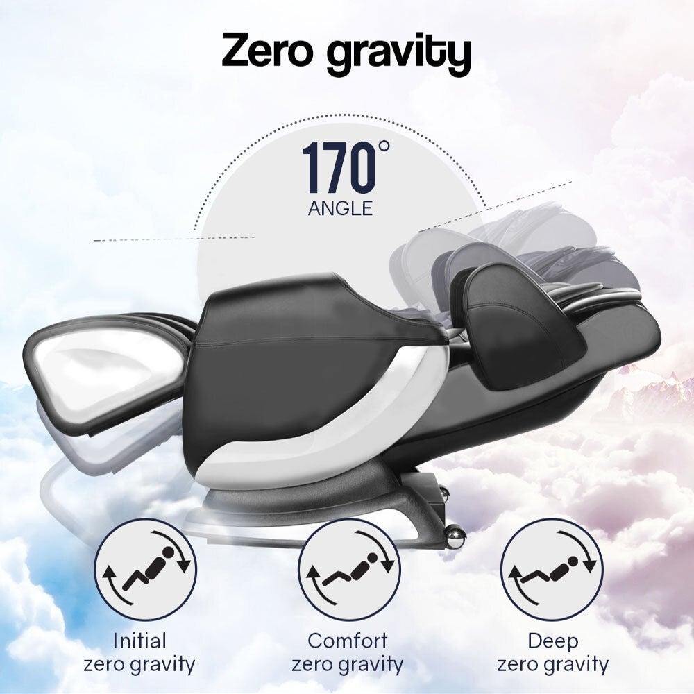 Cloud9 Full-Body Massage Chair Zero Gravity Recline Black