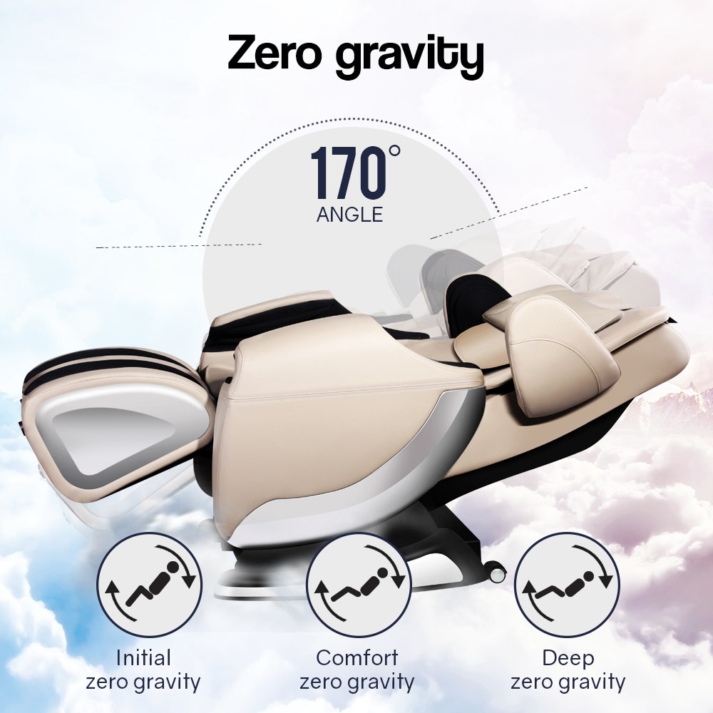 Cloud9 Full-Body Massage Chair Zero Gravity Cream