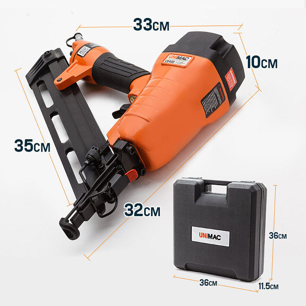 Heavy Duty 15-Gauge Air Nailer w/ Case, 100 Capacity - Unimac