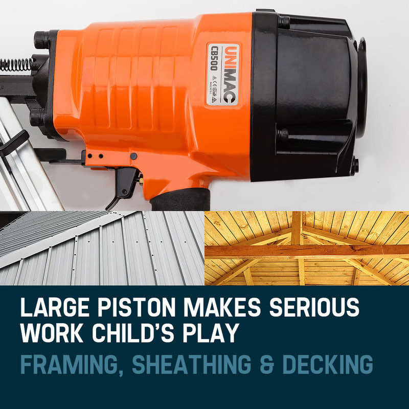 Heavy-Duty Angled Framing Nail Gun 50-90mm | Unimac CB500