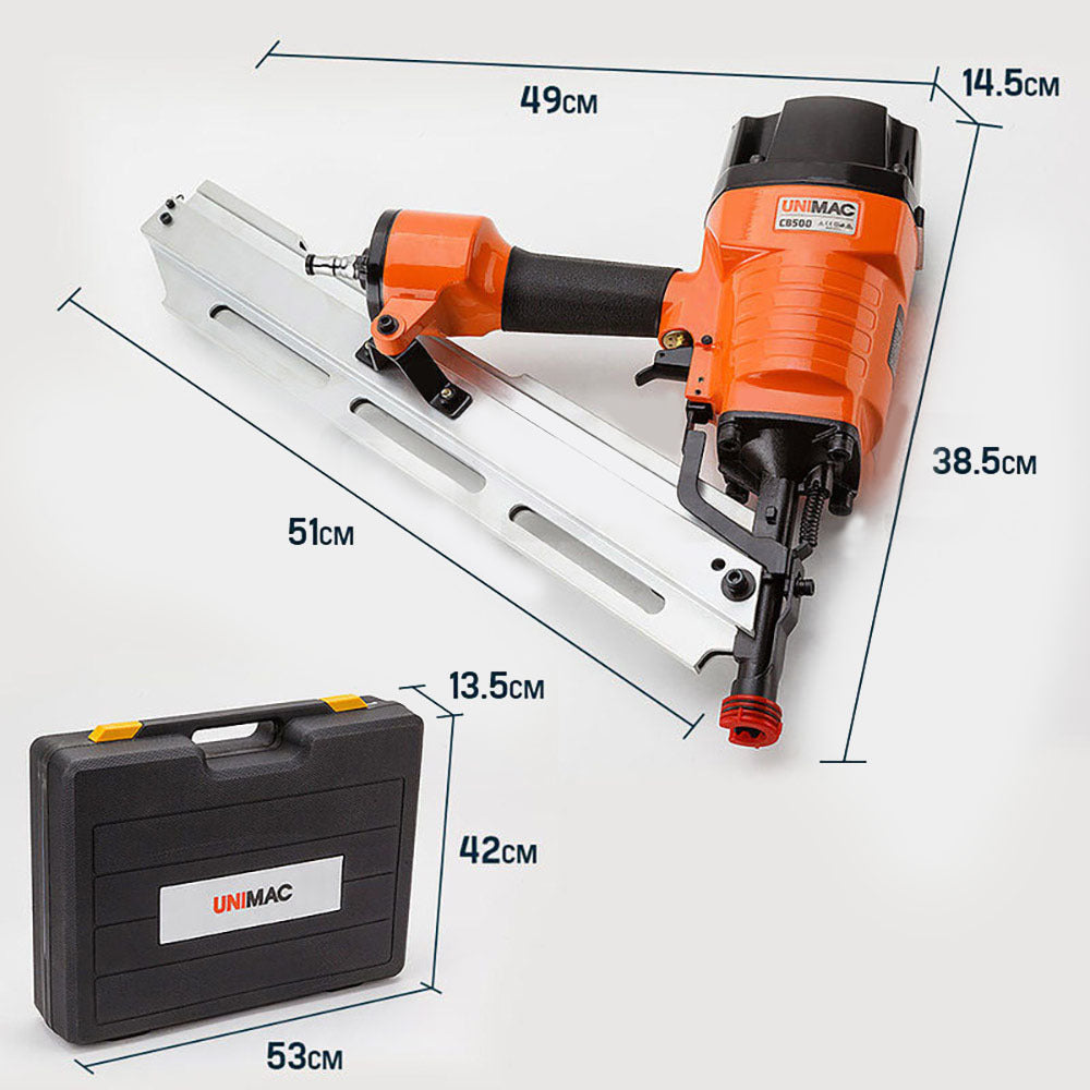 Heavy-Duty Angled Framing Nail Gun 50-90mm | Unimac CB500