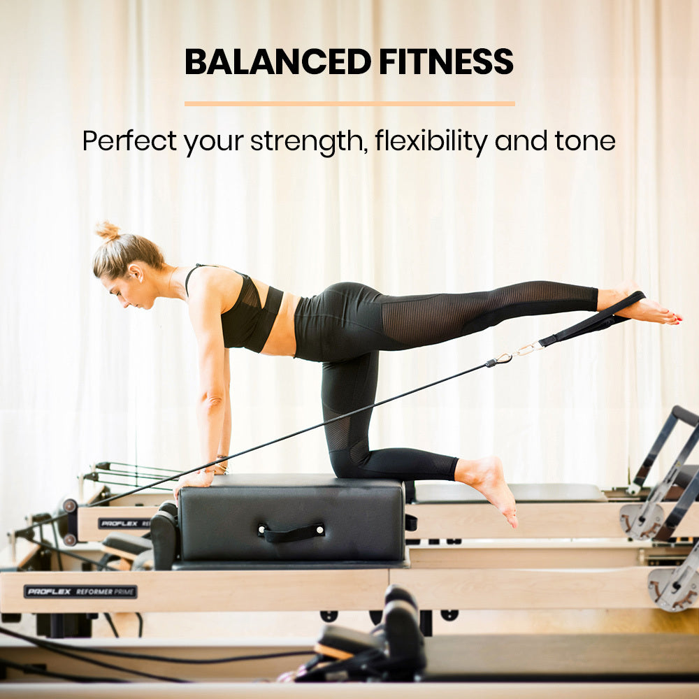Proflex Reformer Prime Wooden Pilates Machine Folding with Jump Board
