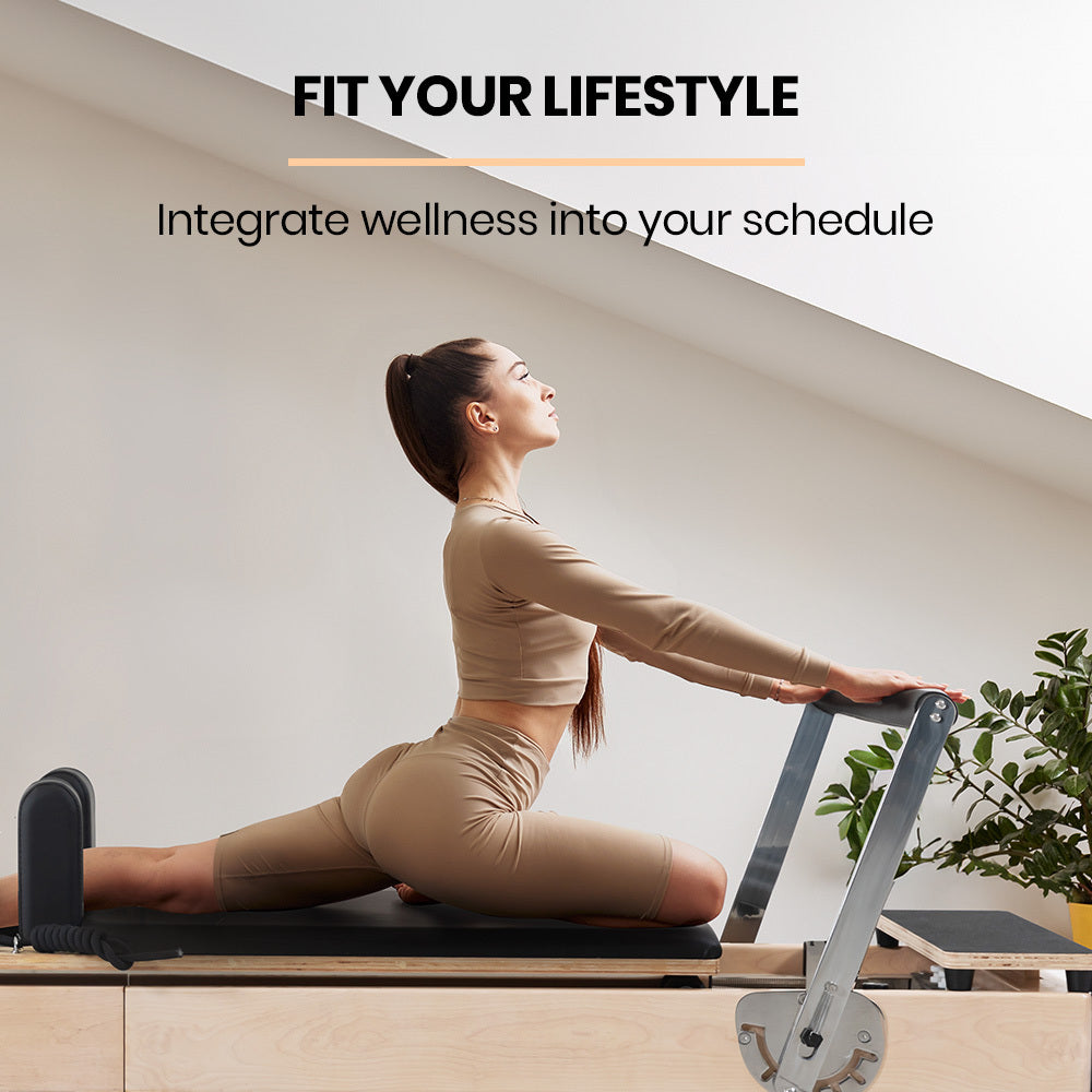 Proflex Reformer Prime Wooden Pilates Machine Folding with Jump Board