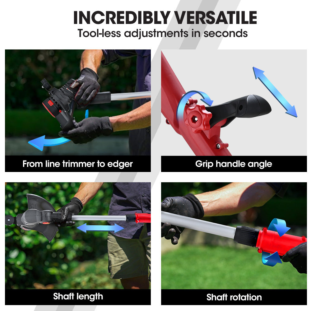 LN3 20V Cordless Line Trimmer & Lawn Edger Kit Adjustable Head