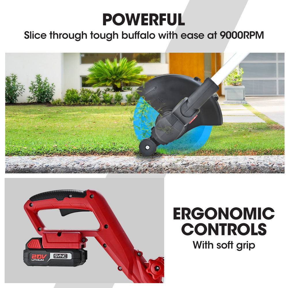LN3 20V Cordless Line Trimmer & Lawn Edger Kit Adjustable Head