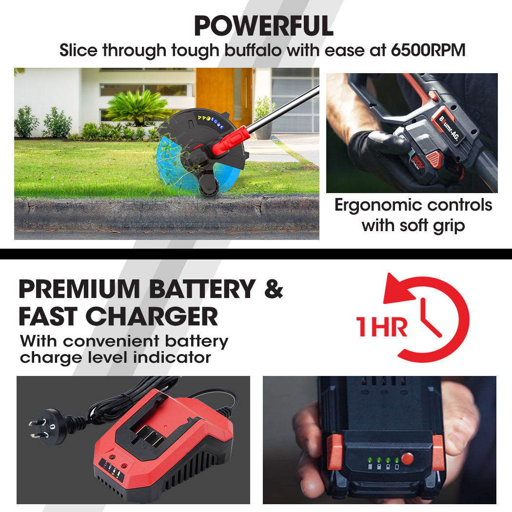 SYNC LT3 20V Cordless Line Trimmer Whipper Snipper 2.0Ah Battery