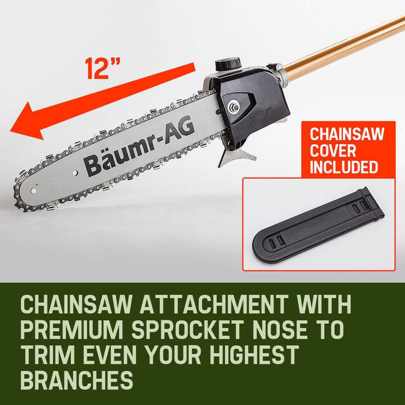 SMX720 65cc 7-in-1 Garden Multi-Tool Chainsaw Hedge Trimmer Brush Cutter