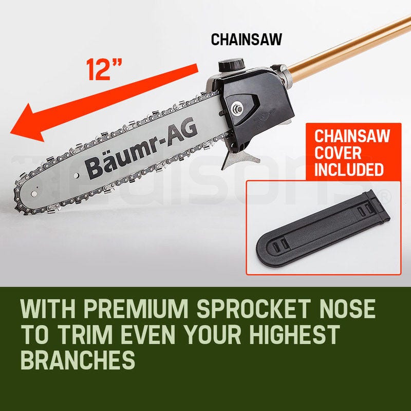 SMX920 65cc 9-in-1 Garden Multi-Tool Chainsaw Hedge Trimmer Brush Cutter