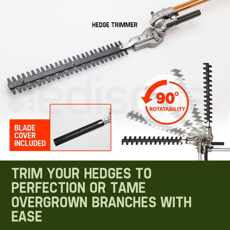 SMX920 65cc 9-in-1 Garden Multi-Tool Chainsaw Hedge Trimmer Brush Cutter