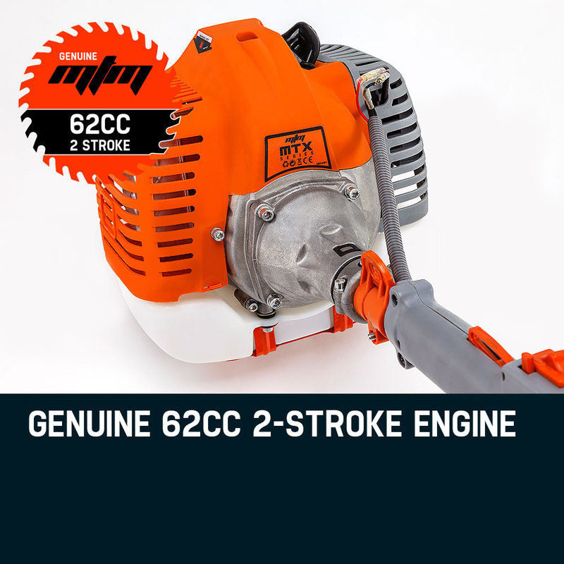 62CC Pole Chainsaw Hedge Trimmer Brush Cutter Multi Tool Set