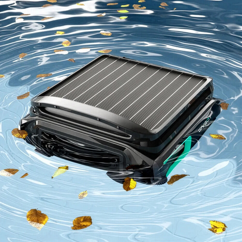WYBOT F1 Solar Robotic Pool Skimmer, Large 7L Basket, APP Control and Customisable Route, Automatic Cleaner of Leaves and Fine Debris