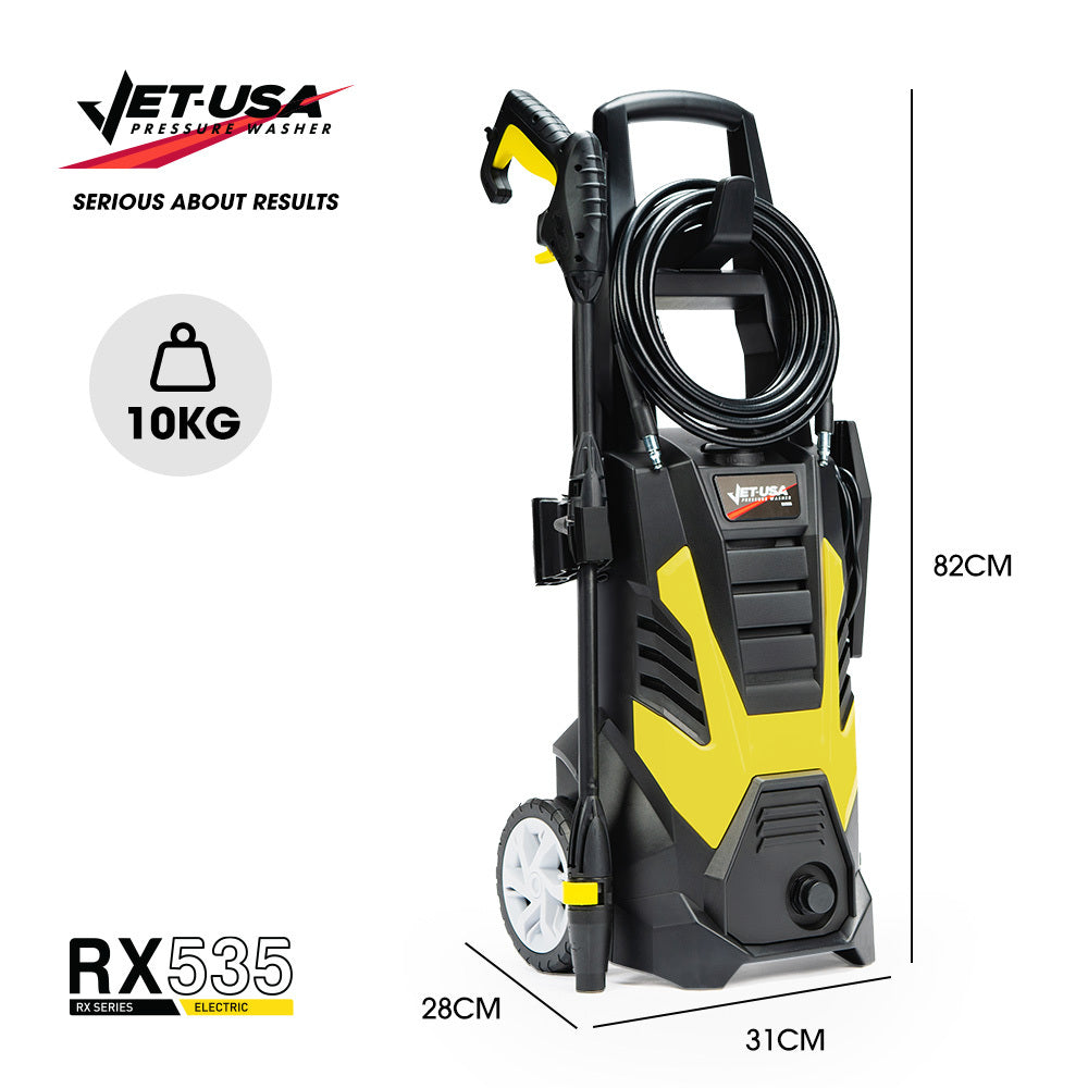 RX535 2600PSI Electric Pressure Washer 2 Nozzles Brush Head Deck Cleaner