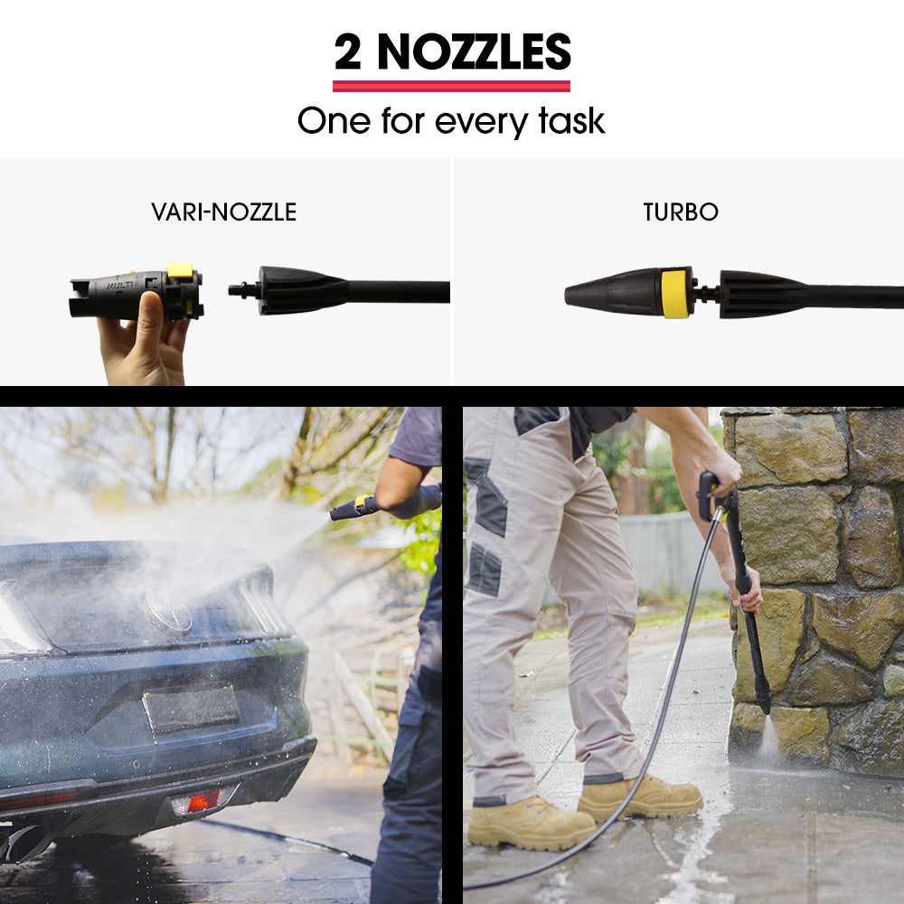 RW545 3000PSI Electric Pressure Washer Water-Cooled Motor 2 Nozzles Deck Cleaner